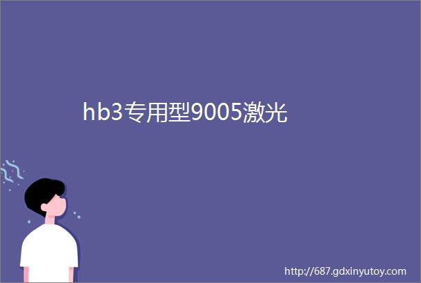 hb3专用型9005激光